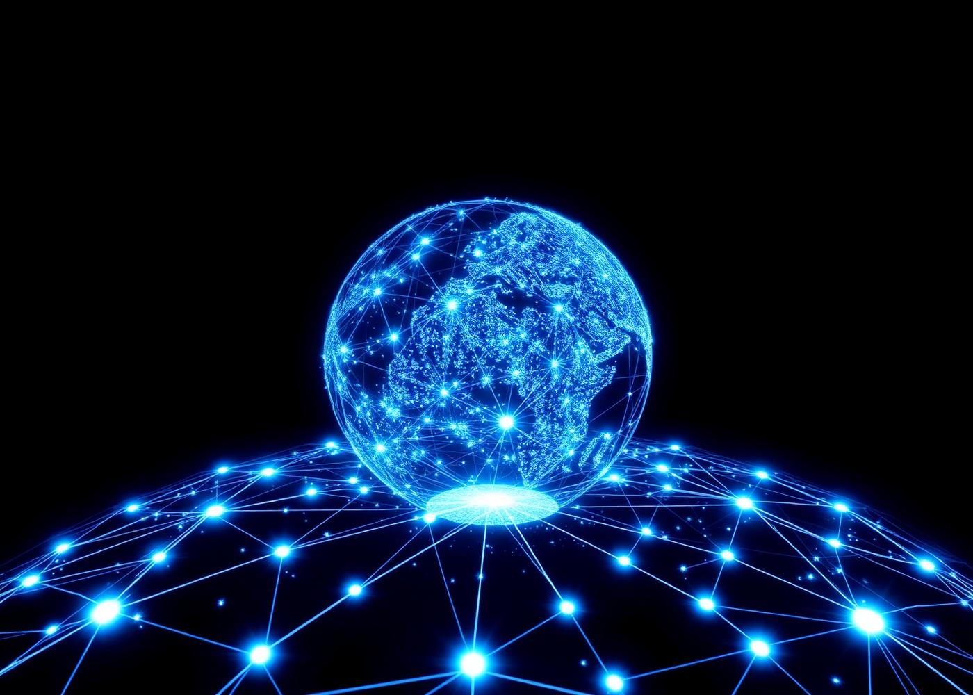 Global cloud network visualization